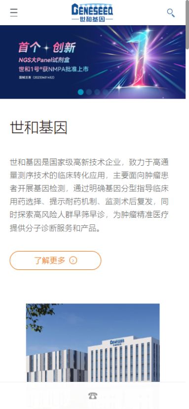 网站改版后移动端页面
